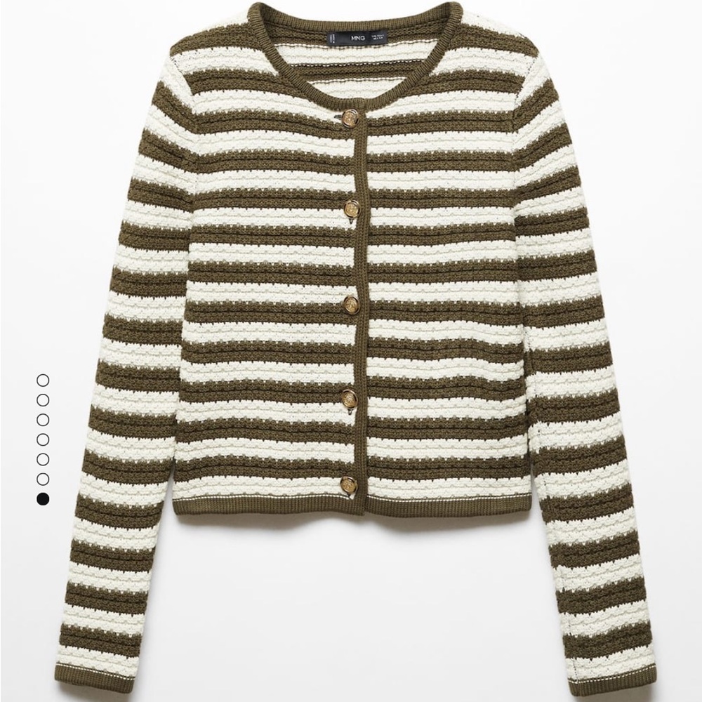 MANGO striped cardigan